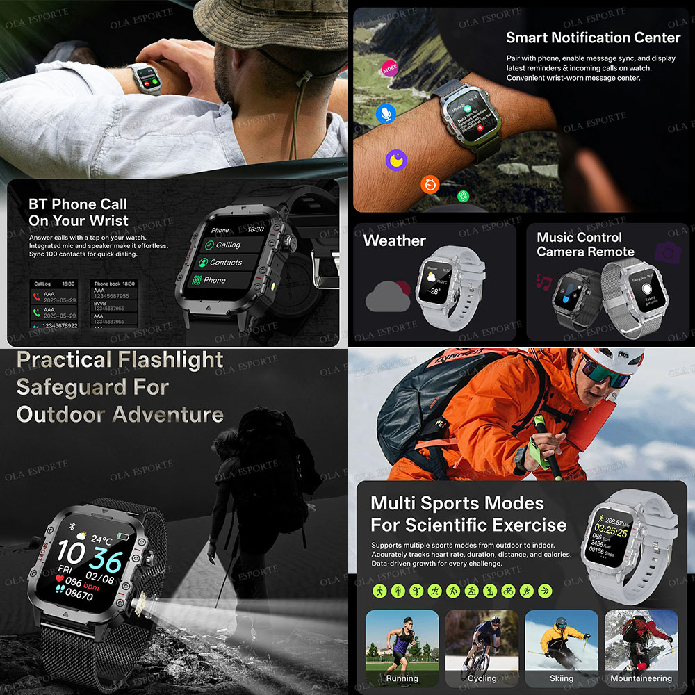 Montre intelligente militaire  - Smartwatch Custom avis et prix